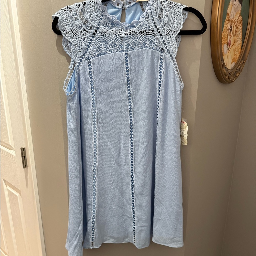 Altar'd State Light Blue Lace Dress NWT-XS